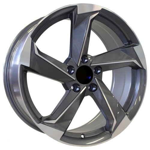 Alu kola Racing Line B5185, 17x7.5 5x112 ET40, šedivá + leštění