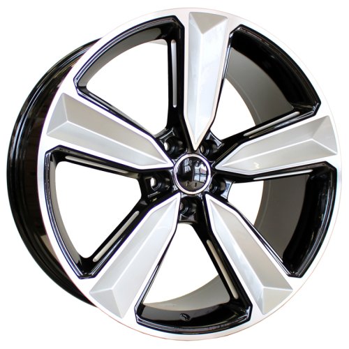 Alu kola Racing Line A5470, 18x8 5x112 ET35, černá + leštění