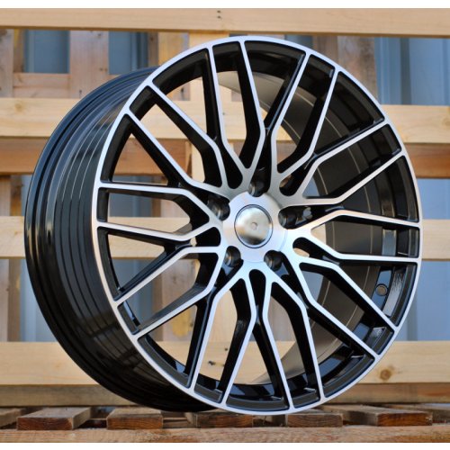 Alu kola Racing Line YF0435, 19x8.5 5x112 ET40, černá + leštění