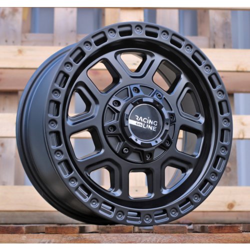Alu kola Racing Line B1375, 17x8 10x120 ET30, černá matná