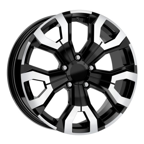 Alu kola Arceo DY1887, 17x7 5x114.3 ET35, černá + leštěný límec