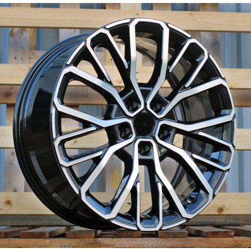 Alu kola Racing Line A1448, 20x8.5 5x127 ET50, černá + leštění