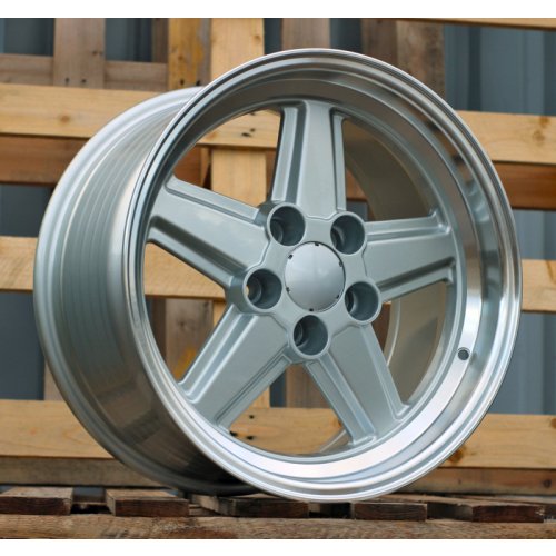 Alu kola Racing Line FD5938, 17x8 5x112 ET19, stříbrná + leštěný límec