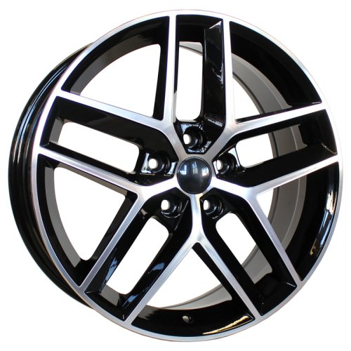 Alu kola Racing Line B1426, 18x7.5 5x112 ET51, černá + leštění