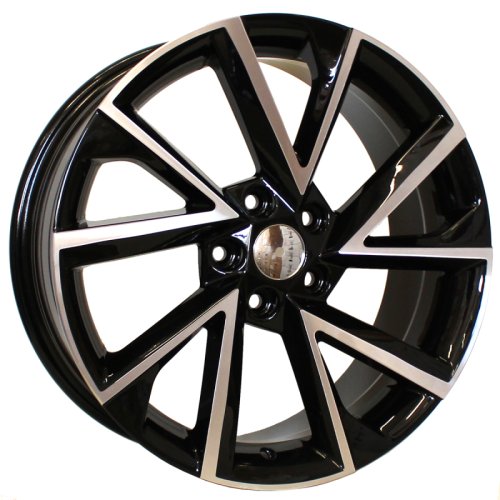 Alu kola Racing Line FE181, 18x7.5 5x112 ET40, černá + leštění