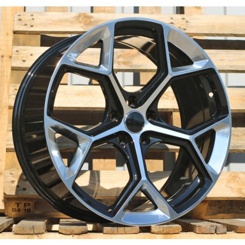 Alu kola Racing Line I5598, 19x8.5 5x112 ET32, stříbrná + černá lesklá (zátěžová)