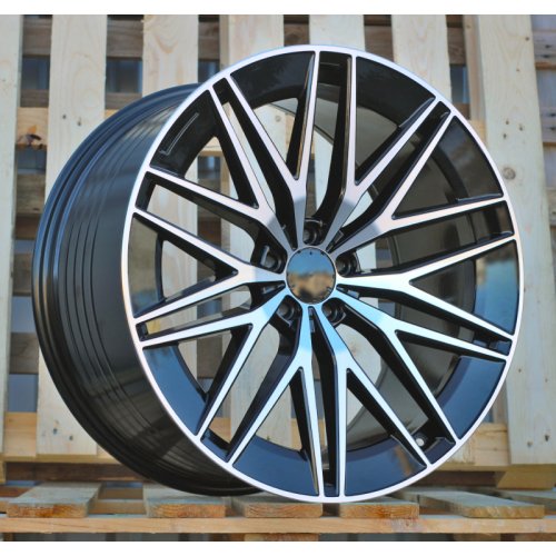 Alu kola Racing Line FBX387, 22x11.5 5x112 ET53, černá + leštění (zátěžová)