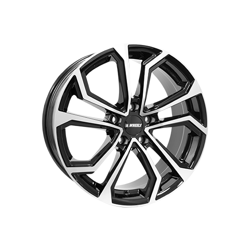 Alu kola IT WHEELS ELLA, 16x6.5 5x100 ET38, černá lesklá + leštění