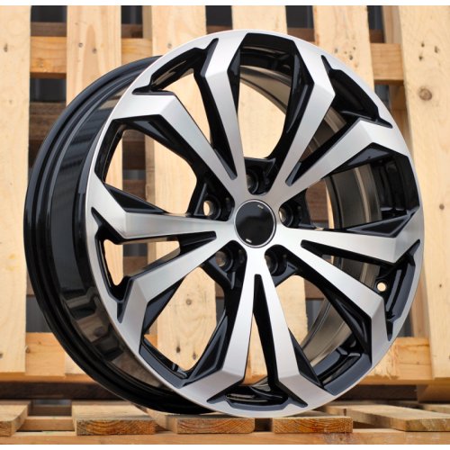 Alu kola Racing Line Y1133, 18x7 5x114.3 ET35, černá + leštění