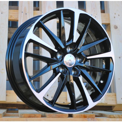 Alu kola Racing Line IN0184, 18x7 5x114.3 ET35, černá + leštění