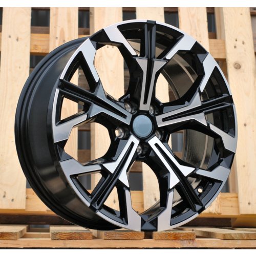 Alu kola Racing Line H3457F, 19x8.5 5x112 ET40, černá + leštění