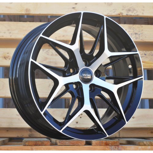 Alu kola Racing Line FBX114, 17x7 5x112 ET40, černá + leštění