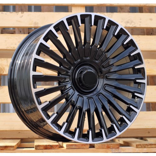 Alu kola Racing Line YF0425, 20x8.5 5x112 ET32, černá + leštění