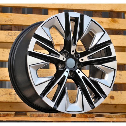 Alu kola Racing Line H3521F, 20x8.5 5x112 ET28, černá + leštění