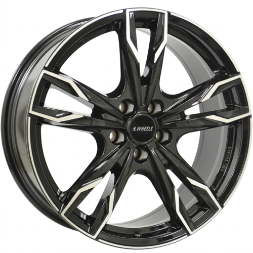 Alu kola IT WHEELS GINA, 18x8 5x114.3 ET39, černá lesklá + leštění (zátěžová)