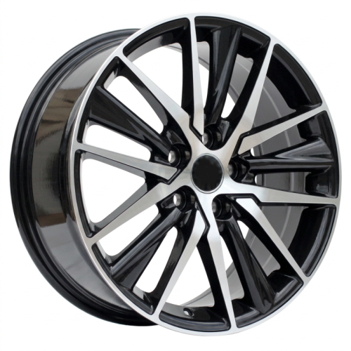 Alu kola Racing Line B1638, 18x8 5x114.3 ET50, černá + leštění