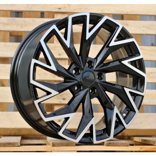 Alu kola Racing Line FBX423, 19x8 5x112 ET44, černá + leštění