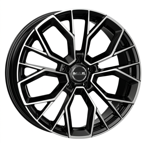 Alu kola MAK STILO, 21x8.5 5x112 ET40, černá lesklá + leštění (zátěžová)