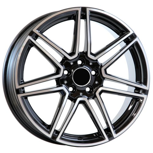 Alu kola AGT 19266, 19x8 5x112 ET48, černá + leštění (zátěžová)