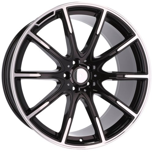 Alu kola Racing Line FE236, 20x9.5 5x112 ET43.5, černá + leštění