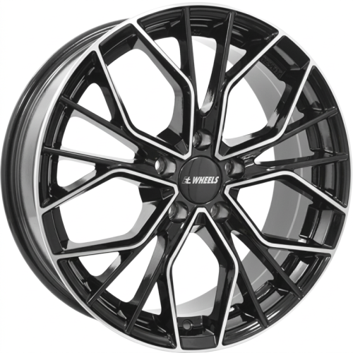 Alu kola IT WHEELS TIARA, 18x8 5x112 ET30, černá lesklá + leštění