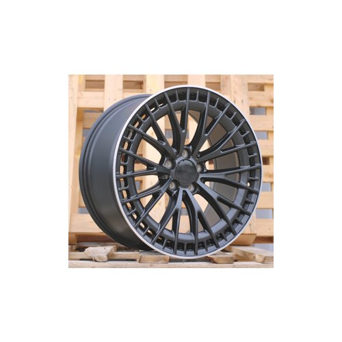 Alu kola Racing Line B1877, 22x9 5x112 ET40, černá + leštění
