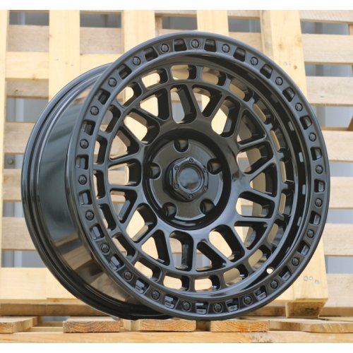 Alu kola Racing Line B2475, 18x9 5x127 ET-12, černá lesklá (zátěžová)