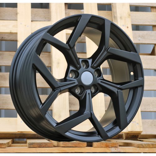 Alu kola Racing Line YF5729, 18x8 5x108 ET47.5, černá matná (zátěžová)