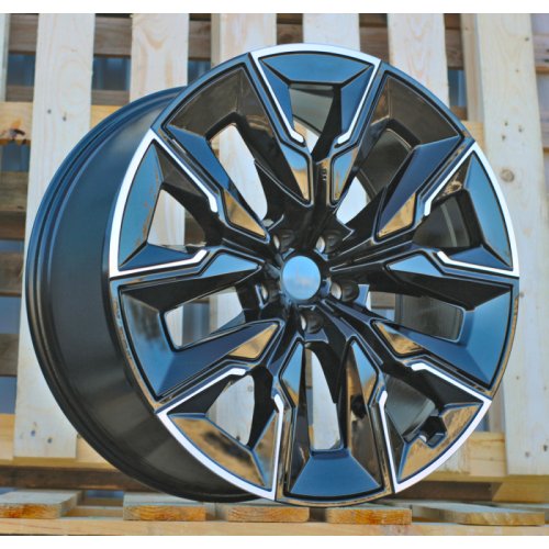 Alu kola Racing Line H3447F, 21x9 5x112 ET24, černá + leštění (zátěžová)