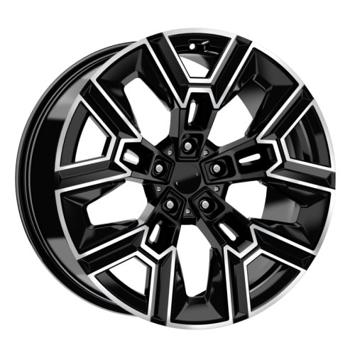 Alu kola Arceo DY1810, 20x10 5x112 ET40, černá + leštění (zátěžová)