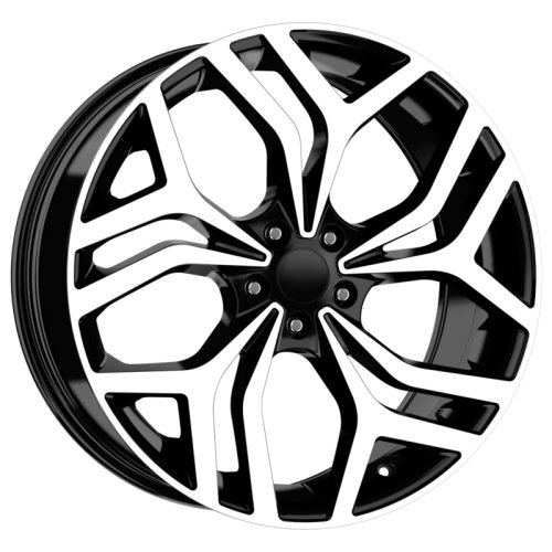 Alu kola Arceo DY880, 20x8.5 5x108 ET45, černá + leštění (zátěžová)