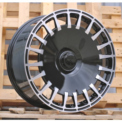 Alu kola Racing Line I0343, 19x8.5 5x112 ET36, černá + leštění