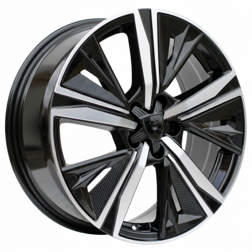Alu kola Racing Line Y1187, 16x6.5 5x108 ET40, černá + leštění