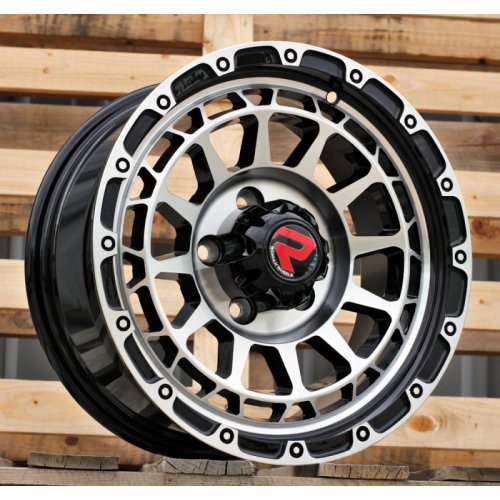 Alu kola Racing Line H1046, 15x7 5x114.3 ET10, černá + leštění