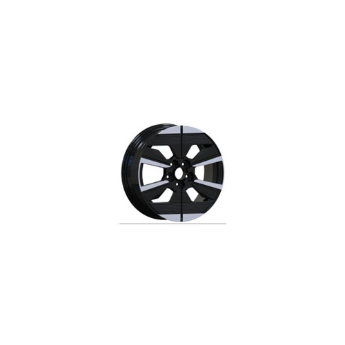 Alu kola Racing Line YF6158, 17x7 4x108 ET32, černá matná + leštění