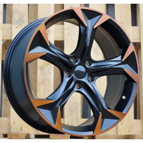 Alu kola Racing Line I5163, 19x8.5 5x112 ET43, černá matná + měděná barva leštění