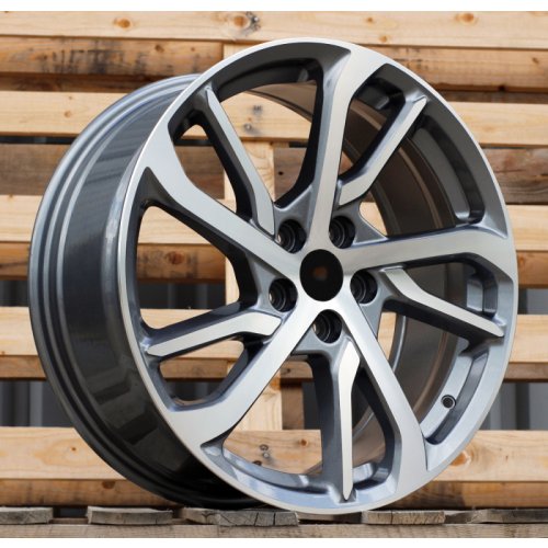 Alu kola Racing Line FBX326, 18x7.5 5x108 ET50, šedivá + leštění