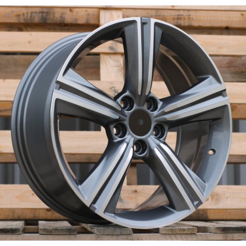 Alu kola Racing Line FBX361, 18x8 5x114.3 ET50, šedivá + leštění