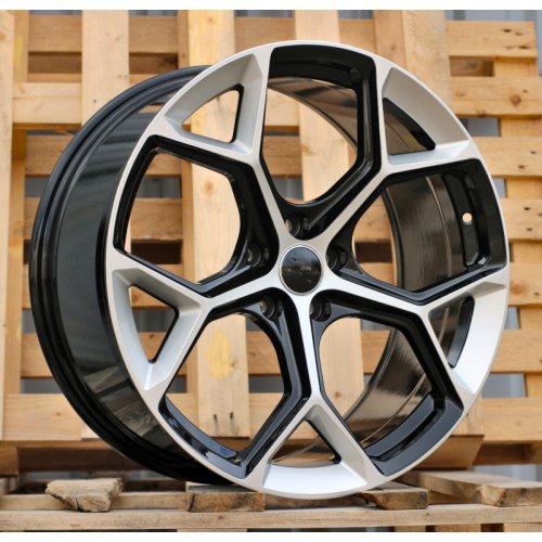 Alu kola Racing Line I5598, 22x9.5 5x112 ET28, stříbrná + černá lesklá (zátěžová)