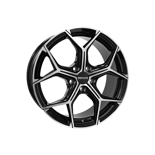 Alu kola MONACO WHEELS GP16, 18x8 5x112 ET44, černá lesklá + leštění