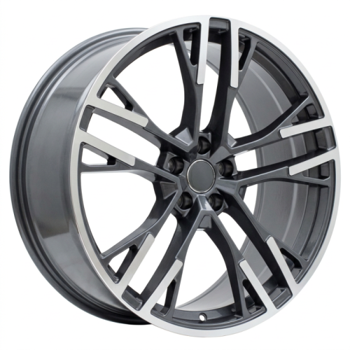 Alu kola Racing Line F726, 21x9 5x112 ET30, šedivá + leštění (zátěžová)