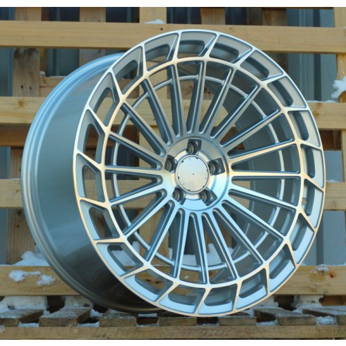 Alu kola Racing Line FBX162, 22x10.5 5x112 ET38, stříbrná + leštění (zátěžová)