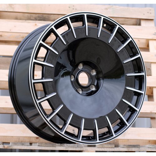 Alu kola Racing Line FD012, 24x10 5x130 ET25, černá + leštění (zátěžová)