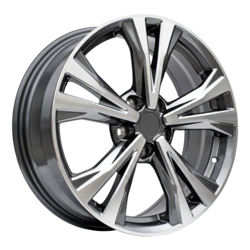 Alu kola Racing Line A5832, 18x7 5x114.3 ET45, šedivá + leštění