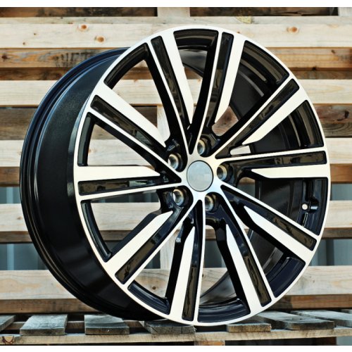 Alu kola Racing Line H3091F, 22x9.5 5x120 ET45, černá + leštění (zátěžová)