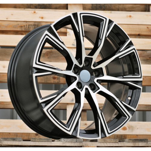 Alu kola Racing Line H3122F, 20x8.5 5x112 ET25, černá + leštění