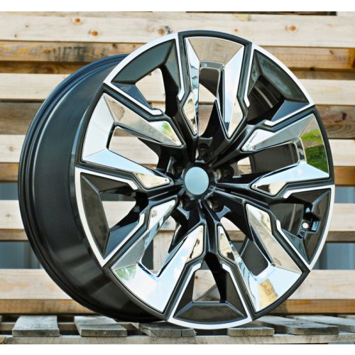 Alu kola Racing Line H3447F, 21x10.5 5x112 ET44, šedivá + leštění (zátěžová)