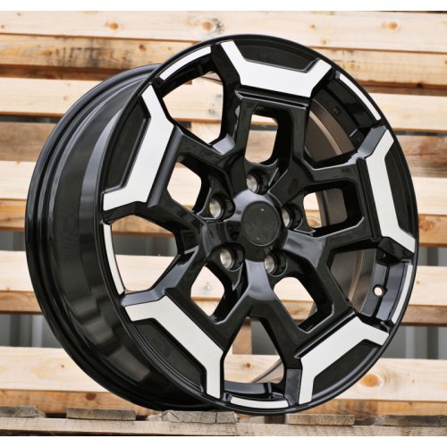 Alu kola Racing Line H3527F, 18x7.5 5x114.3 ET40, černá + leštění