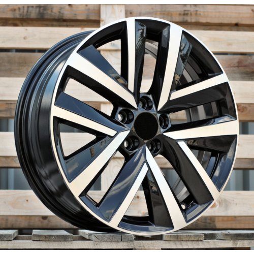 Alu kola Racing Line FBX515, 17x6.5 5x100 ET34, černá + leštění