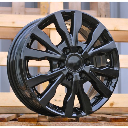 Alu kola Racing Line B3025, 16x6.5 6x120 ET50, černá lesklá